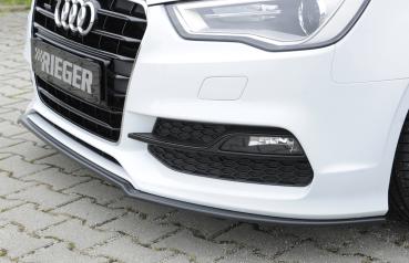Rieger Spoilerschwert für Audi A3 S3 (8V) ABS schwarz matt (Lackierung erforderlich) Y 00056799