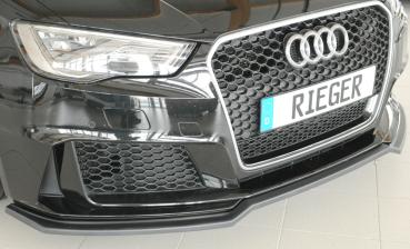 Rieger Spoilerschwert für Audi RS3 (8V) ABS schwarz matt (Lackierung erforderlich) Y 00056828
