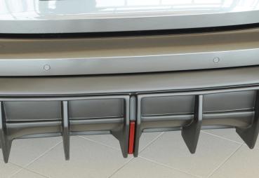 Rieger Heckeinsatz für orig. ESD für Audi A3 (GY) ABS schwarz matt (Lackierung erforderlich) Y 00056844