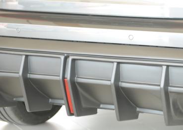 Rieger Heckeinsatz für orig. ESD für Audi A3 (GY) ABS schwarz matt (Lackierung erforderlich) Y 00056844