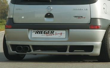 Rieger Heckansatz für Opel Corsa C ABS schwarz matt (Lackierung erforderlich) Y 00058915
