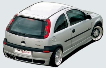 Rieger Heckansatz für Opel Corsa C ABS schwarz matt (Lackierung erforderlich) Y 00058915