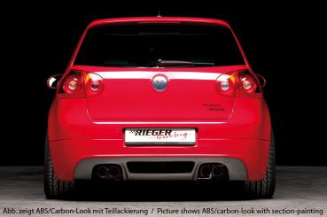 Rieger Heckansatz für VW Golf 5 ABS schwarz matt (Lackierung erforderlich) K 00059408