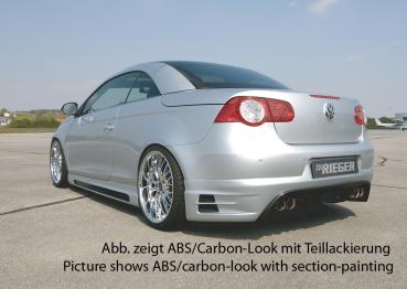 Rieger Heckansatz für VW Eos (1F) ABS schwarz matt (Lackierung erforderlich) Y 00059429
