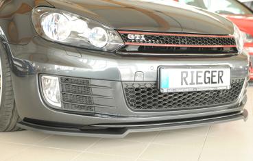 Rieger Spoilerschwert nur für GTI / GTD für VW Golf 6 GTI ABS schwarz matt (Lackierung erforderlich) Y 00059528