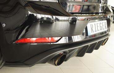Rieger Heckeinsatz für VW Golf 7 GTI ABS schwarz matt (Lackierung erforderlich) K 00059589