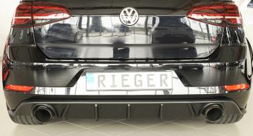Rieger Heckeinsatz für VW Golf 7 GTI ABS schwarz matt (Lackierung erforderlich) K 00059589