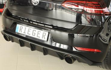 Rieger Heckeinsatz für VW Golf 7 GTI ABS schwarz matt (Lackierung erforderlich) K 00059589