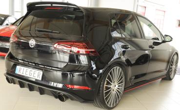 Rieger Heckeinsatz für VW Golf 7 GTI ABS schwarz matt (Lackierung erforderlich) K 00059589