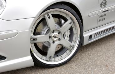 Rieger Seitenschweller links für Mercedes CLK (W209) ABS schwarz matt (Lackierung erforderlich) Y 00071013