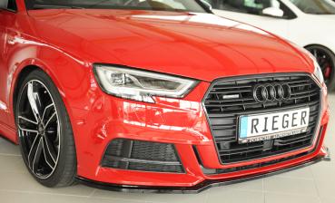 Rieger Spoilerschwert für Audi A3 S3 (8V) Glossy schwarz glänzend Y 00088162