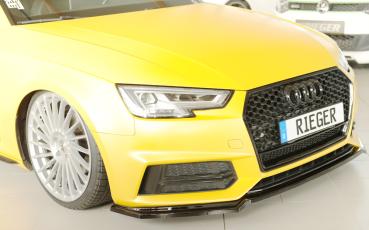 Rieger Spoilerschwert für Audi A4 (B9/F4) Glossy schwarz glänzend Y 00088226