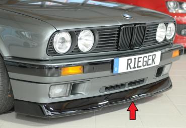 Rieger Spoilerlippe (GBL-38011) für BMW 3er E30 Glossy schwarz glänzend Y 00088270
