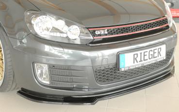 Rieger Spoilerschwert nur für GTI / GTD für VW Golf 6 GTI Glossy schwarz glänzend Y 00088390
