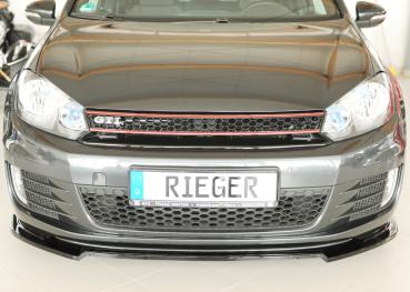 Rieger Spoilerschwert nur für GTI / GTD für VW Golf 6 GTI Glossy schwarz glänzend Y 00088390