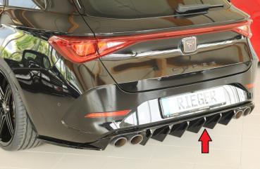 Rieger Heckeinsatz (für Fzg. ohne AHK) für Cupra Leon (KL) Glossy schwarz glänzend Y 00088413