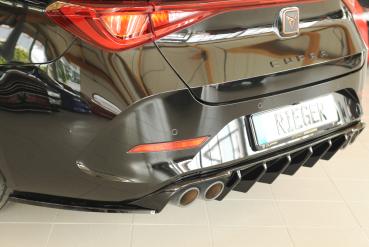 Rieger Heckeinsatz (für Fzg. ohne AHK) für Cupra Leon (KL) Glossy schwarz glänzend Y 00088413