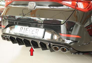 Rieger Heckeinsatz (für Fzg. ohne AHK) für Cupra Leon (KL) Glossy schwarz glänzend Y 00088413