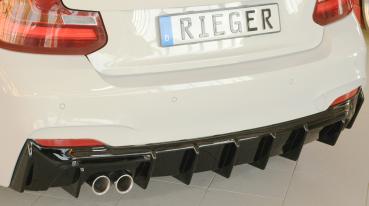 Rieger Heckeinsatz für BMW 2er F22/ F23 (1C) Glossy schwarz glänzend Y 00088426