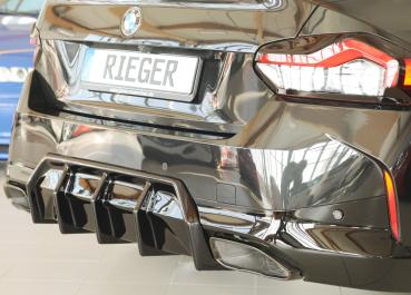 Rieger Heckeinsatz (Mittelteil) für BMW 2er G42 (G2C) Glossy schwarz glänzend Y 00088436