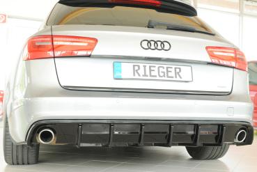 Rieger Heckeinsatz (für Fzg. ohne AHK) für Audi A6 (4G/C7) Glossy schwarz glänzend Y 00088455