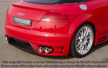 Rieger Heckansatz für Audi TT (8J) Carbon Look glänzend K 00099047
