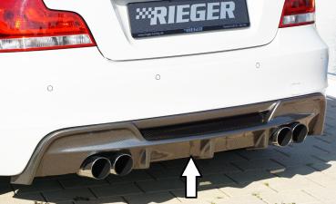 Rieger Heckeinsatz für BMW 1er E82, E88 (182/1C) Carbon Look glänzend Y 00099135