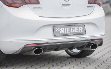Rieger Heckeinsatz für Opel Astra J Carbon Look glänzend K 00099272