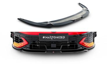 Maxton Design Front Ansatz V.3 für VW Golf GTI Clubsport Mk8 Facelift schwarz Hochglanz