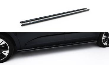 Maxton Design Seitenschweller Ansatz für VW Multivan Long T7 schwarz Hochglanz