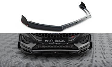 Maxton Design Front Ansatz V.4 + Flaps für Ford Fiesta ST / ST-line Mk8 Facelift