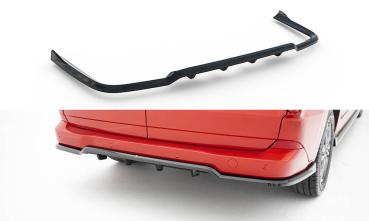 Maxton Design Mittlerer Cup Diffusor DTM Look Heck Ansatz für Ford Transit Custom / Tourneo Custom Mk2 schwarz Hochglanz
