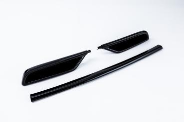 Milotec Auspuff-Dummies für Skoda Kamiq – schwarz (Klavierlack) – 3-teilig