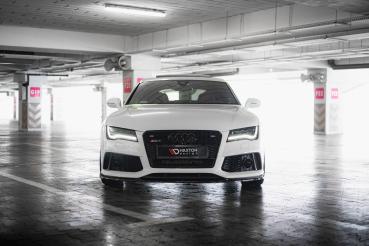 Maxton Design Front Ansatz V.4 für Audi RS7 C7 schwarz Hochglanz