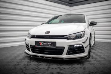 Maxton Design Front Ansatz V.3 für VW Scirocco R Mk3 schwarz Hochglanz