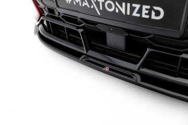 Maxton Design Front Ansatz V.3 für VW Golf GTI Clubsport Mk8 Facelift schwarz Hochglanz