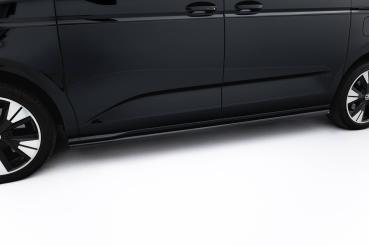 Maxton Design Seitenschweller Ansatz für VW Multivan Long T7 schwarz Hochglanz