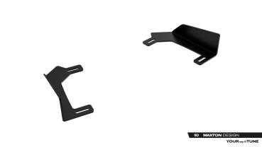 Maxton Design Front Stoßstange Flaps für Flaps Toyota GR Yaris Mk4 Facelift schwarz Hochglanz