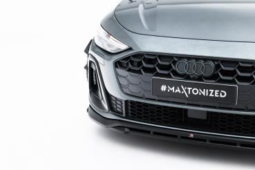 Maxton Design Front Ansatz V.1 für Audi A5 S-Line / S5 Limousine / Avant B10 schwarz Hochglanz