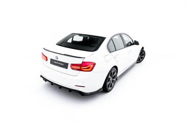 Maxton Design Spoiler CAP für BMW 3er Sportline Limousine F30 schwarz Hochglanz