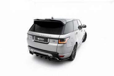 Maxton Design Spoiler CAP für Land Rover Range Rover Sport Mk2 Facelift schwarz Hochglanz