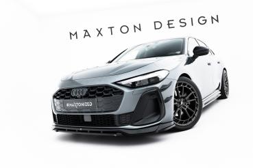 Maxton Design Front Ansatz V.1 für Audi A5 S-Line / S5 Limousine / Avant B10 schwarz Hochglanz