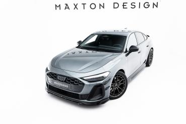 Maxton Design Front Ansatz V.1 für Audi A5 S-Line / S5 Limousine / Avant B10 schwarz Hochglanz