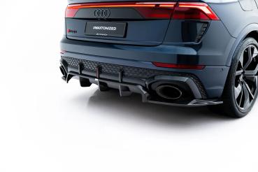 Maxton Design Carbon Fiber Rear Splitter (mit einem vertikalem balken) für Audi RSQ8 Mk1 Facelift