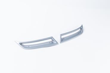 Milotec Auspuff-Dummies für Skoda Octavia III – silber – 2-teilig (ohne Diffusor)