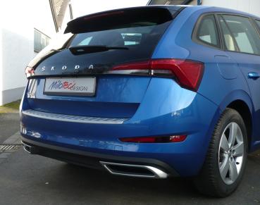 Milotec Auspuff-Dummies für Skoda Scala – Alu-Brush – 2-teilig