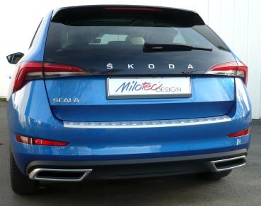 Milotec Auspuff-Dummies für Skoda Scala – Alu-Brush – 2-teilig