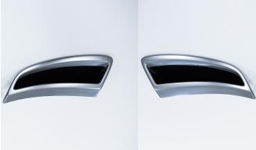 Milotec Auspuff-Dummies für Skoda Karoq – Alu-Brush – 2-teilig