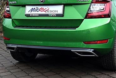 Milotec Auspuff-Dummies für Skoda Fabia III Monte Carlo – Alu-Brush – 2-teilig