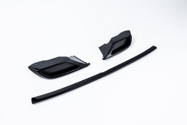 Milotec Auspuff-Dummies für Skoda Octavia IV (NX) – schwarz (Klavierlack) – 3-teilig